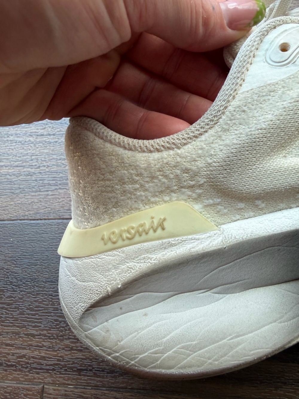 Nike Cream and Black athletic sneakers - Picture 5 of 8